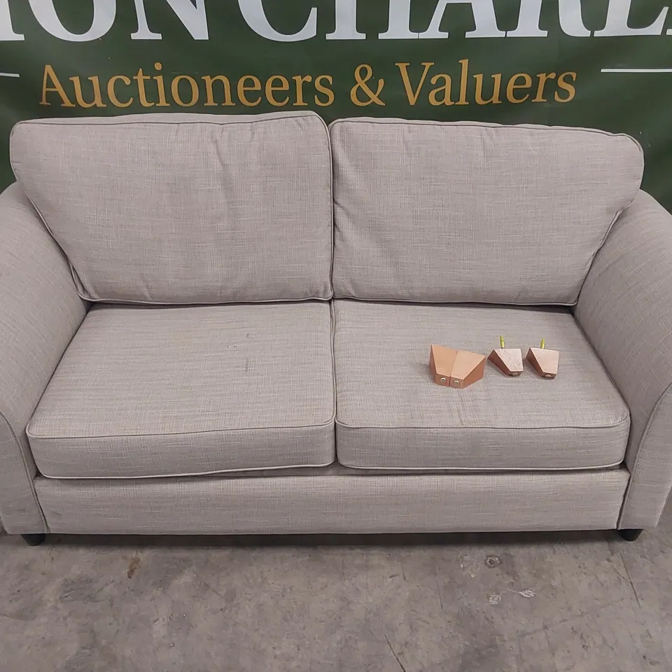 QUALITY DESIGNER 4 SEATER FABRIC UPHOLSTERED SOFA BED