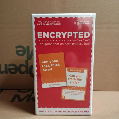 SEALED ENCRYPTED CARD GAME - UK EDITION
