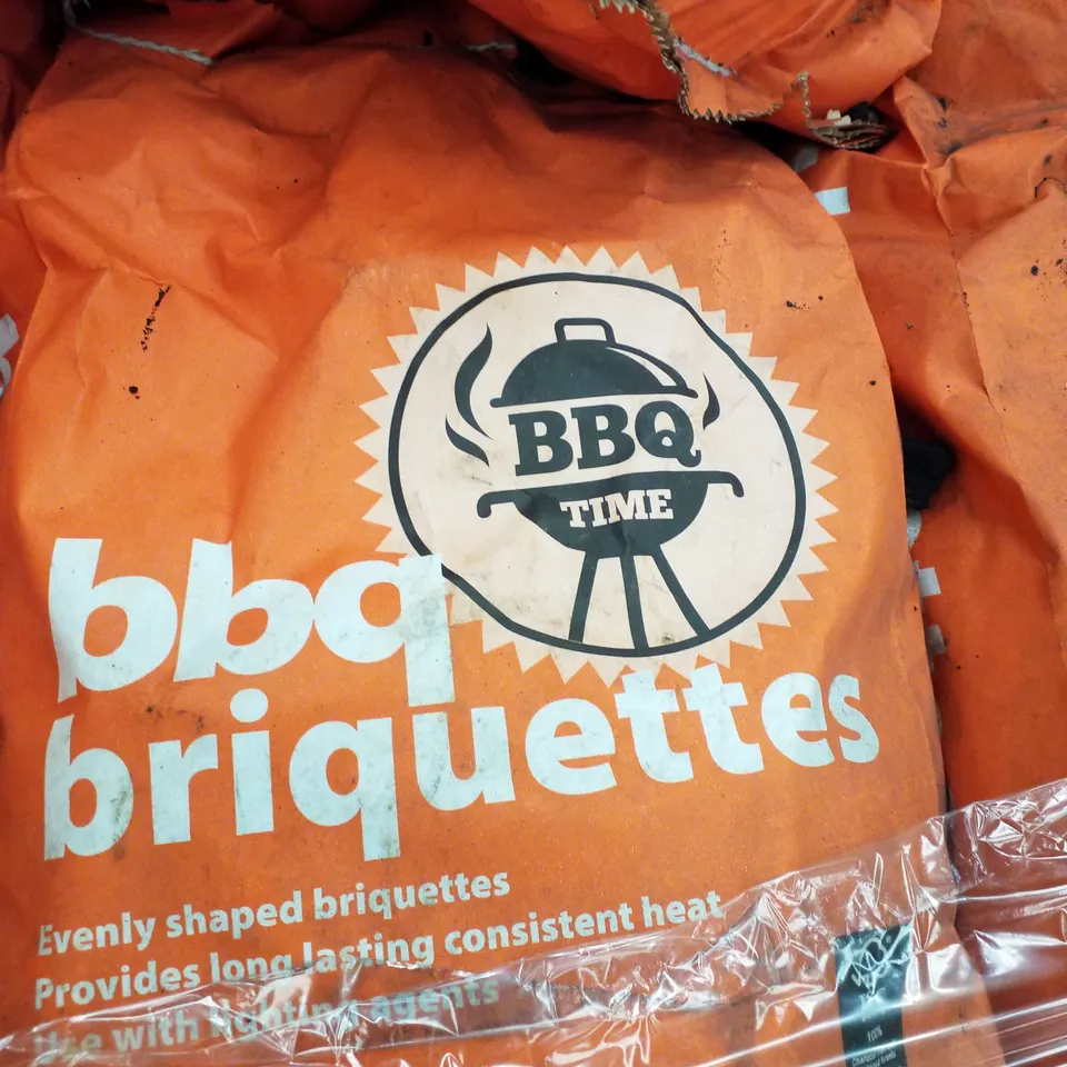 PALLET CONTAINING APPROXIMATELY 120 BAGS OF BBQ BRIQUETTES 