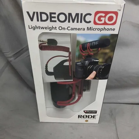 RODE VIDEOMIC GO ON-CAMERA MICROPHONE – BOXED