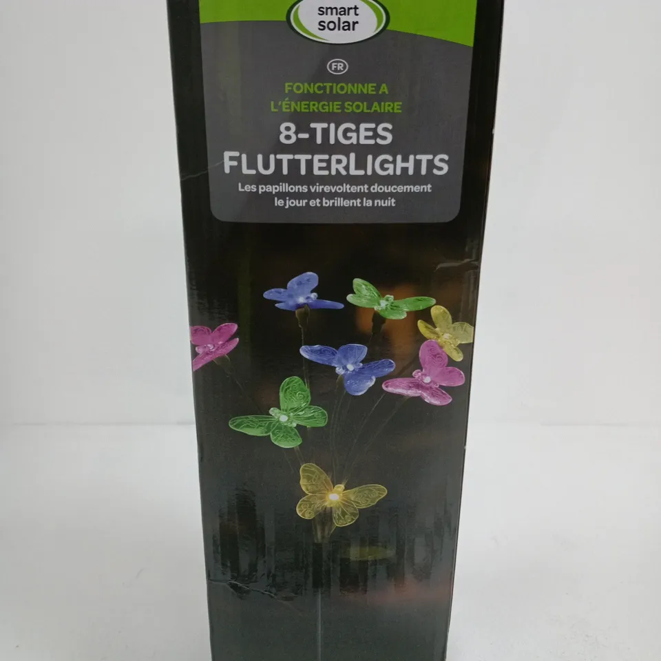 SMART SOLAR FLUTTERLIGHTS – 8 BUTTERFLY GARDEN LIGHTS