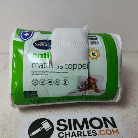 SILENTNIGHT ANTI-ALLERGY MATTRESS TOPPER – PACKAGED