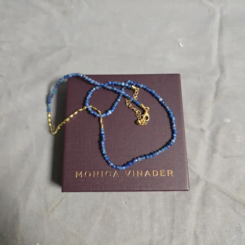 MONICA VINADER BLUE BEADED NECKLACE – BOXED