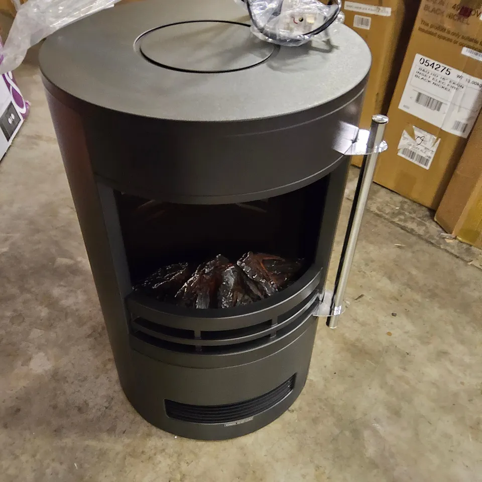 BOXED BEMODERN ELECTRIC CYLINDRICAL STOVE STYLE HEATER