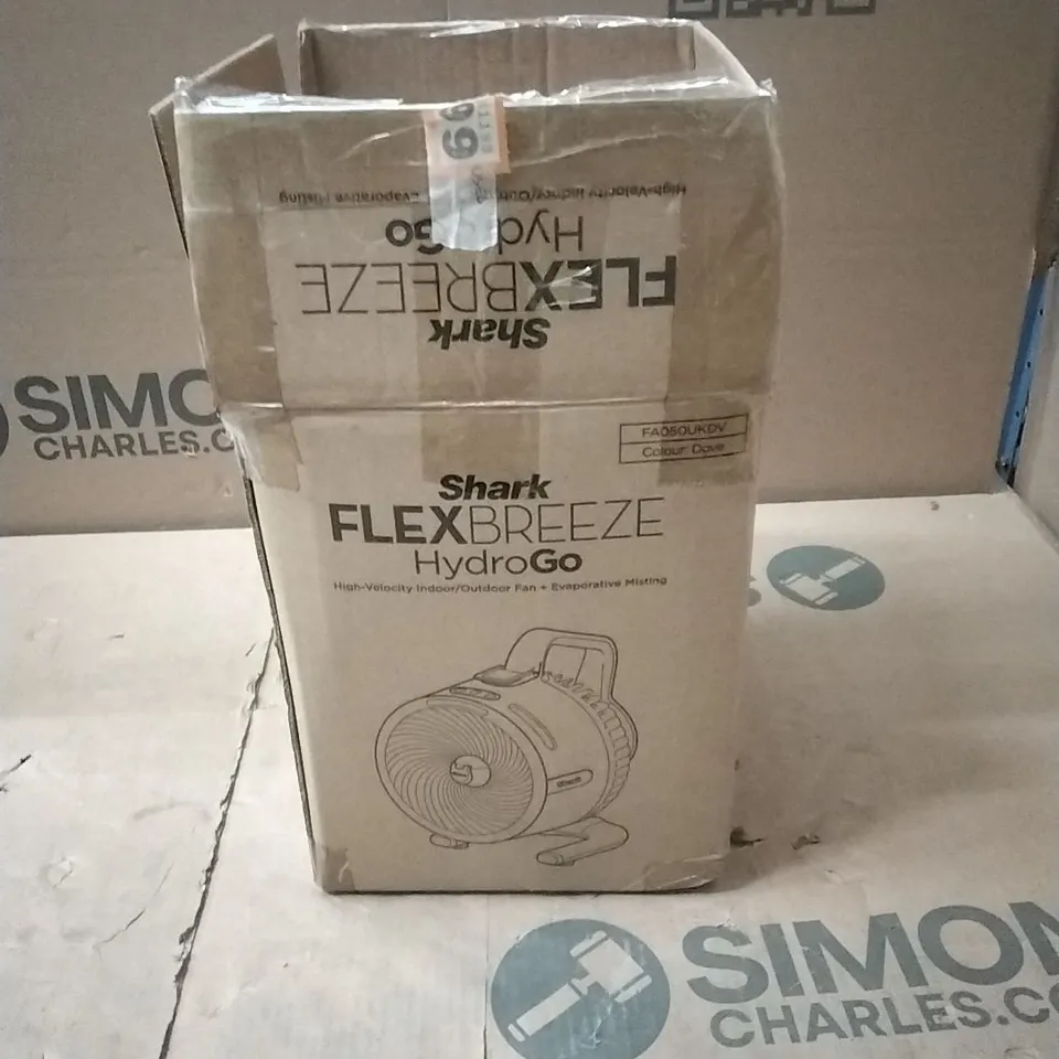 SHARK FLEXBREEZE HYDROGO FA050UK PORTABLE MISTING FAN COLOUR - DOVE