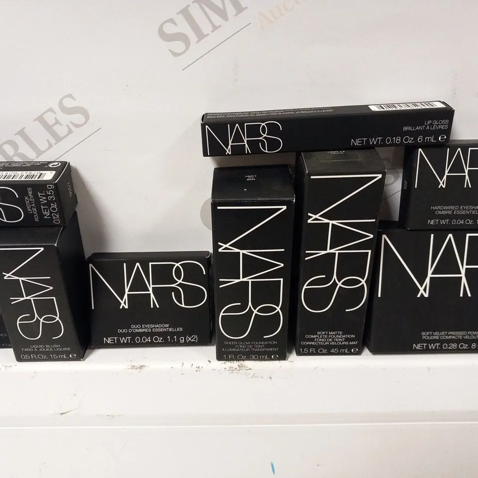 APPROXIMATELY 120 ASSORTED NARS COSMETICS TO INCLUDE; 