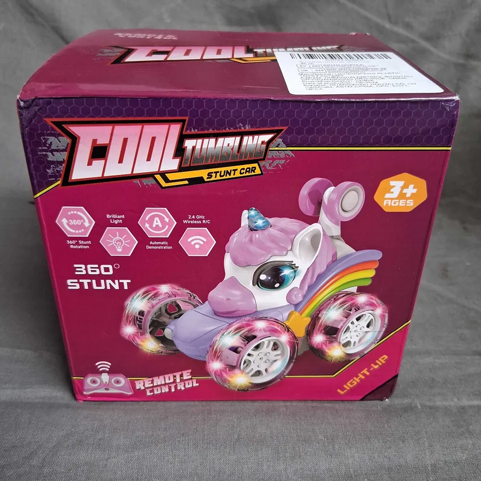 BOXED COOL TUMBLING STUNT CAR