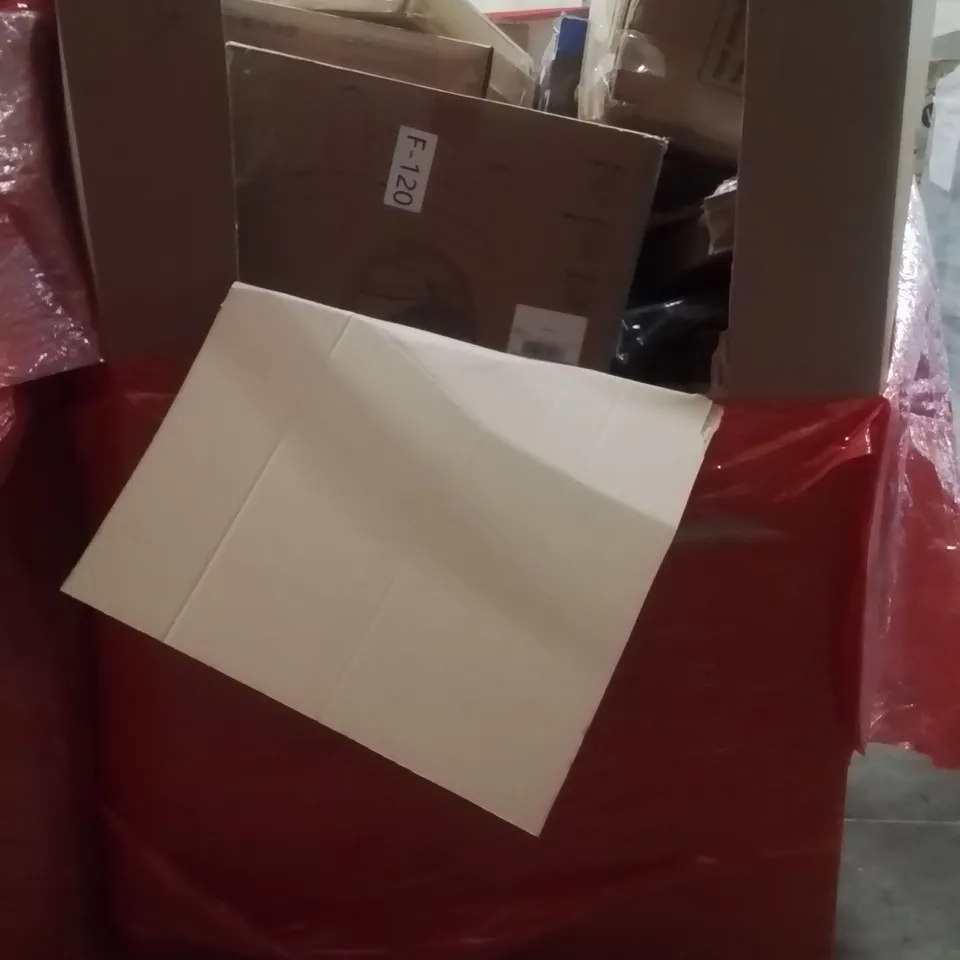 PALLET OF ASSORTED HOUSEHOLD GOODS AND PRODUCTS TO INCLUDE;CAT LITTER BOX, TOILET SEAT, HIGH CHAIR, POWER STRIP,CLOTHES AIRER AND OTHER ASSORTED ITEMS...