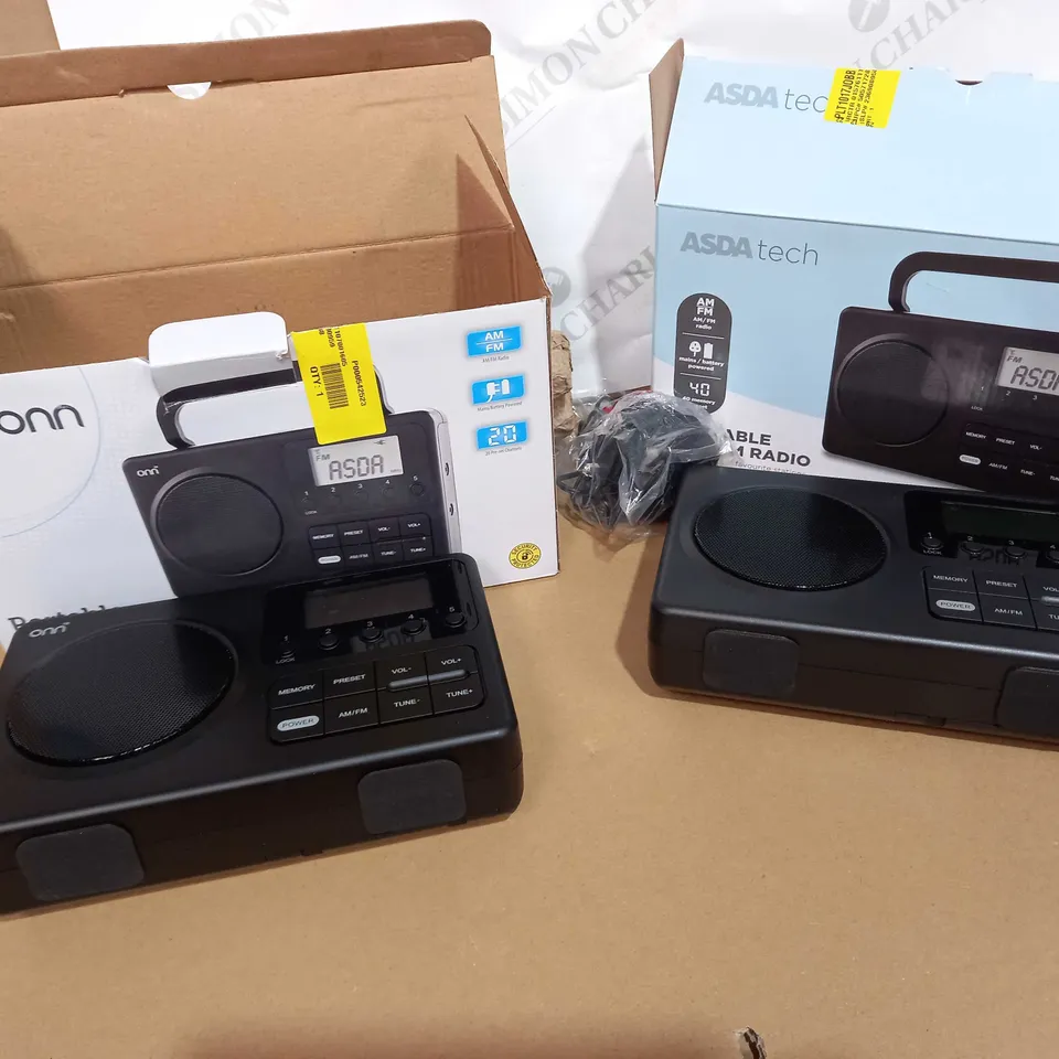 2 ASSORTED PORTABLE RADIOS