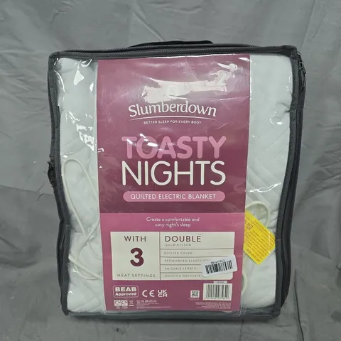 SLUMBERDOWN TOASTY NIGHTS QUILTED ELECTRIC BLANKET - DOUBLE 