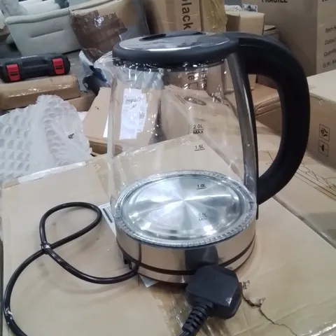 BOXED GLASS KETTLE