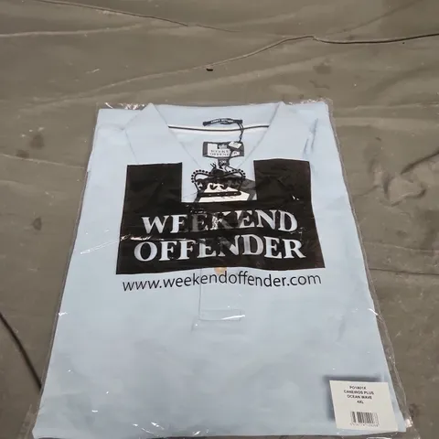 BAGGED WEEKEND OFFENDER CANERIOS PLUS OCEAN WAVE T-SHIRT - SIZE 4XL