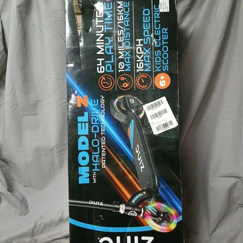 BOXED ZINC MODEL Z KIDS ELECTRIC SCOOTER - BLACK 