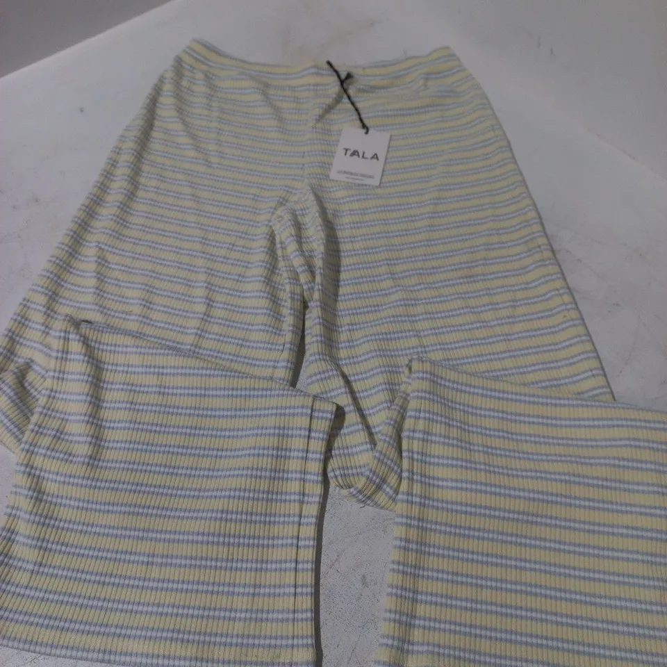 TALA STRIPE KNIT TROUSERS IN YELLOW MELLOW - MEDIUM