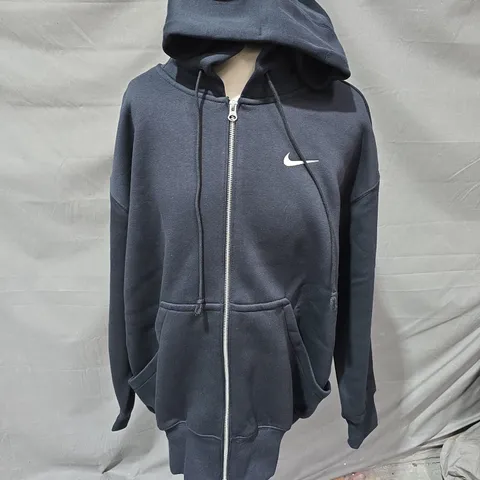 NIKE WOMEN'S FULL-ZIP HOODIE – BLACK, SIZE M