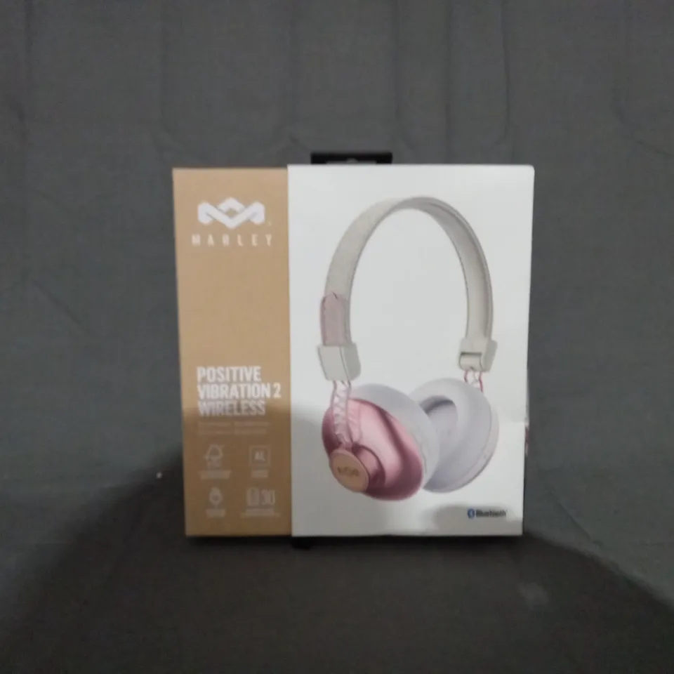 BOXED MARLEY POSITIVE VIBRATION 2 WIRELESS BLUETOOTH HEADPHONES