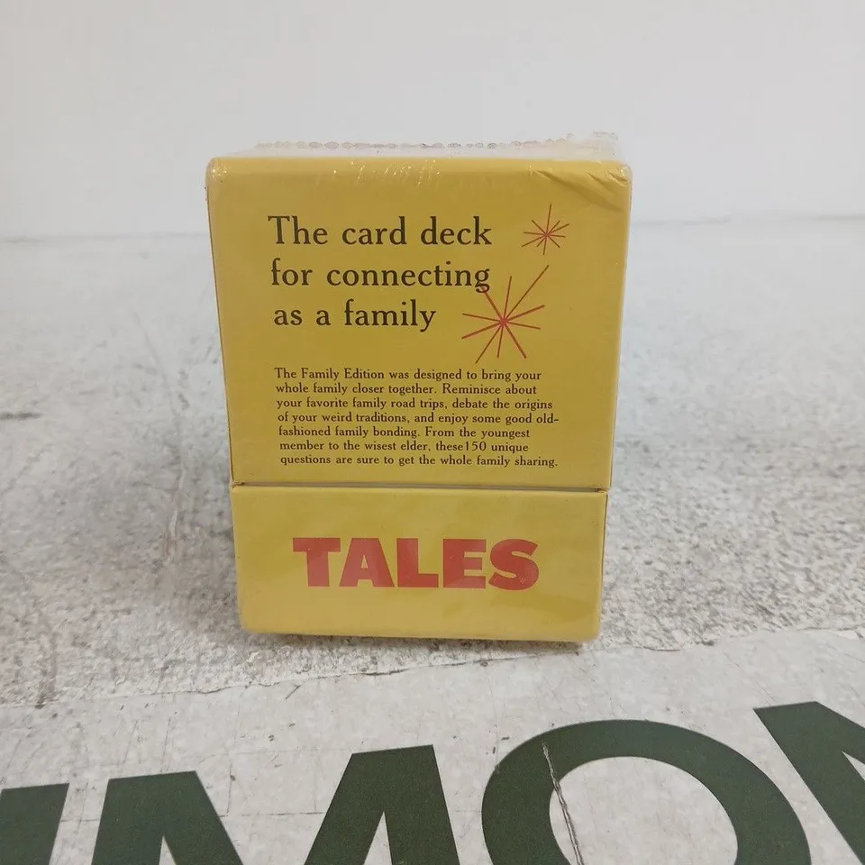 TALES FAMILY EDITION CARD DECK – 150 FAMILY BONDING QUESTIONS (BOXED)