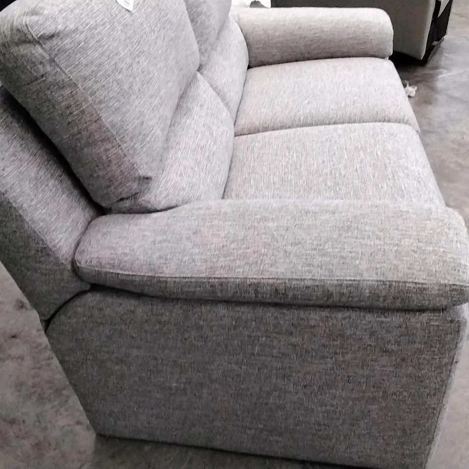 QUALITY BRITISH DESIGNER G PLAN MANUFACTURED TAYLOR 2 SEATER SOFA - GRAPHENE DUSK FABRIC 