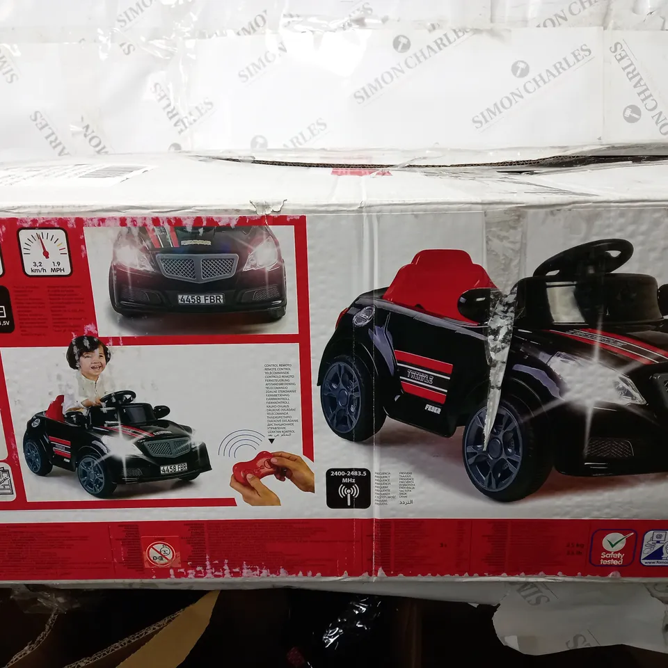 BOXED FEBER TWINKLE CAR 12V R/C - BLACK / COLLECTION ONLY 