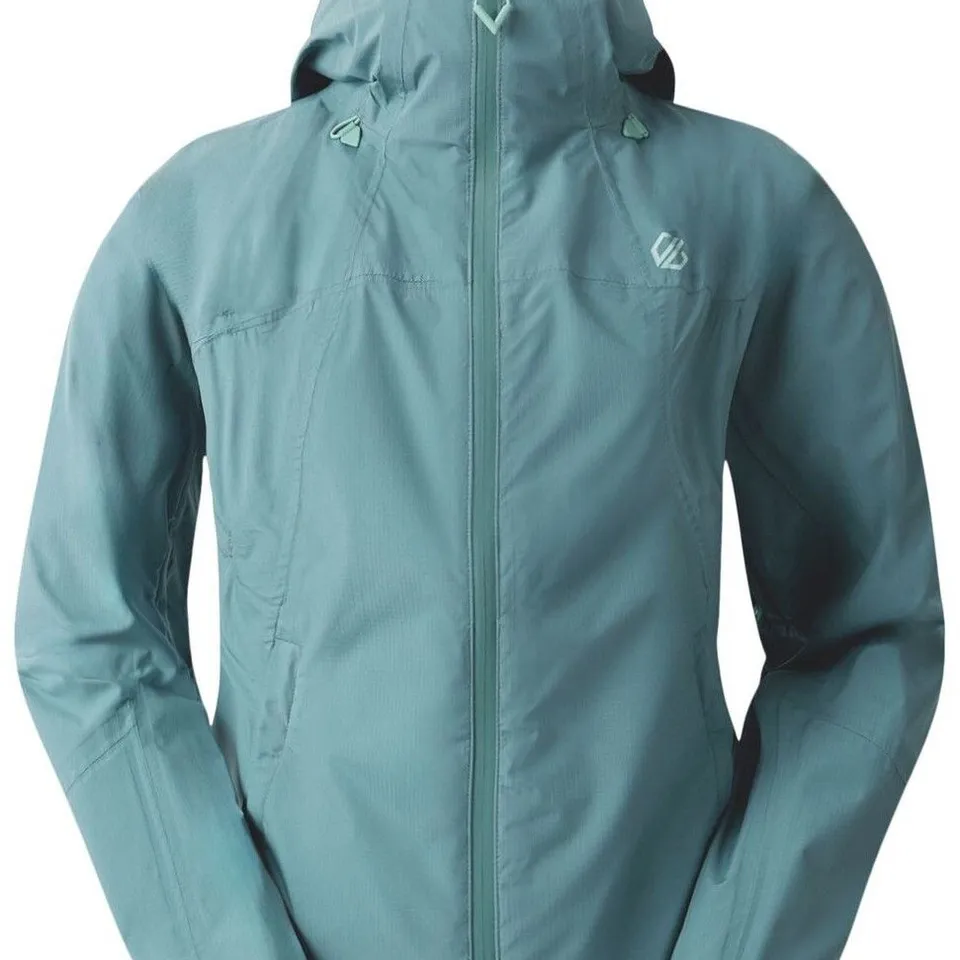 BRAND NEW DARE 2B WOMEN'S BREATHE EASY 2.5 LAYER WATERPROOF JACKET IN ELEMENTAL GREY - 12