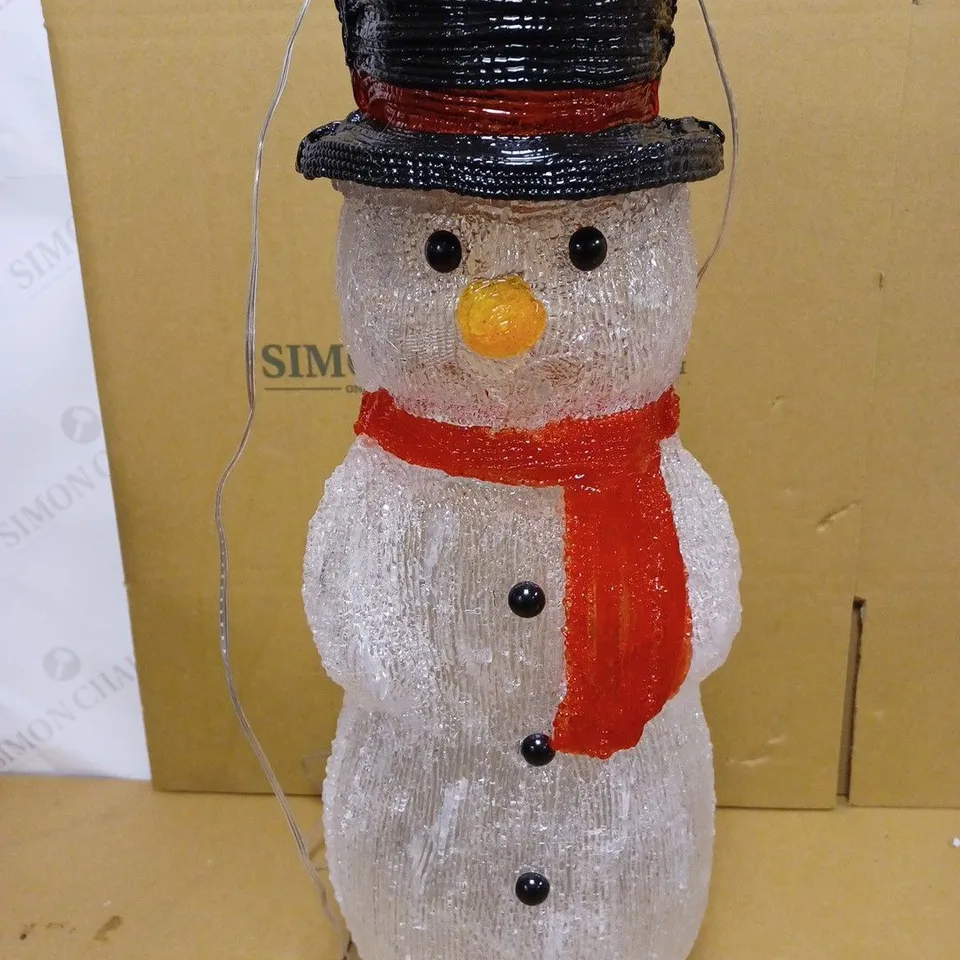 JOHN LEWIS 50 CM SNOWMAN LIGHTING FIGURE