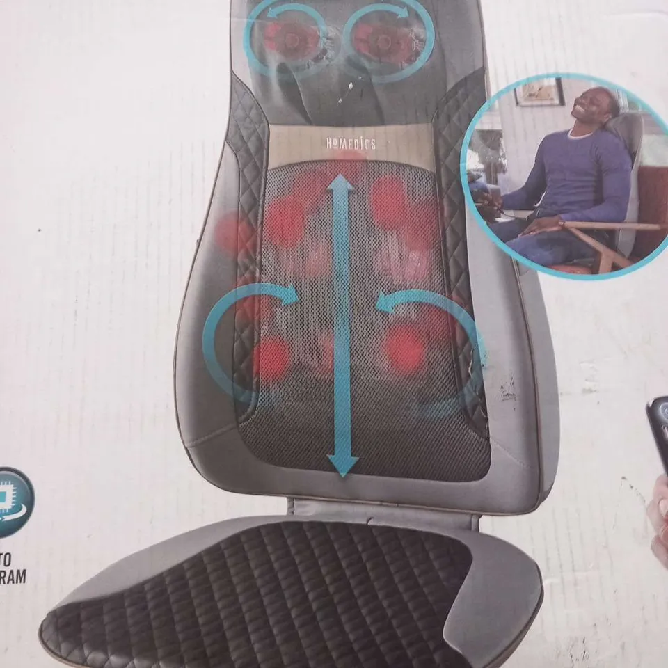 BOXED HOMEDICS SHIATSU ELITE II MASSAGER WITH HEAT MCS-845H-GB