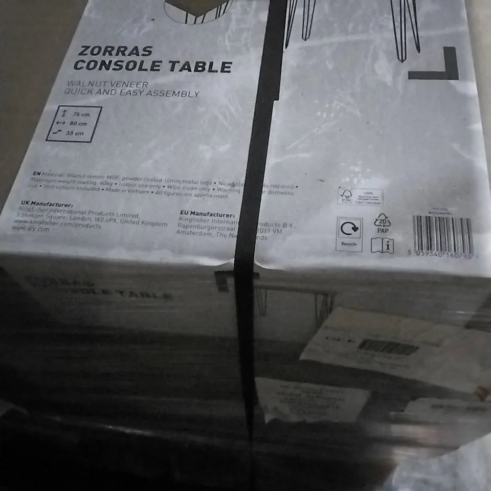 BOXED ZORRAS CONSOLE TABLE