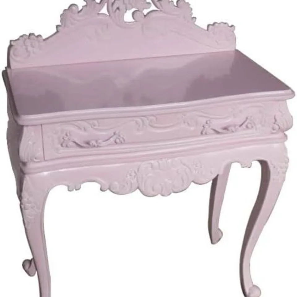 BRAND NEW BOXED HOMESDIRECT365 PINK ANTIQUE FRENCH STYLE NIGHT STAND 