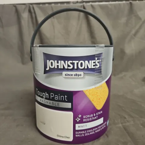 JOHNSTONE'S WASHABLE MATT PAINT - CHINA CLAY - 2.5L