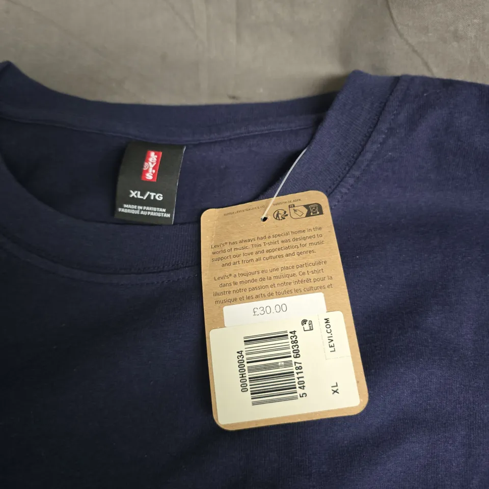 LEVI'S OASIS STRIPE T-SHIRT – NAVY – XL/TG