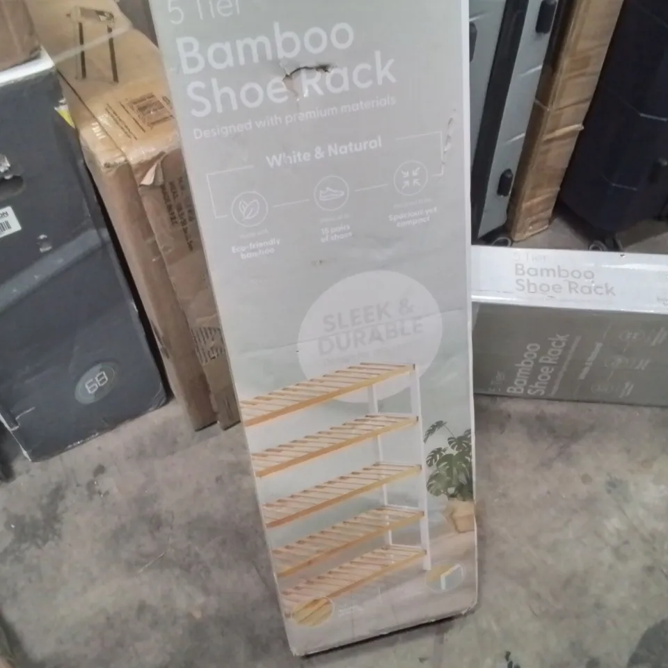 KEPLIN 5 TIER BAMBOO SHOE RACK