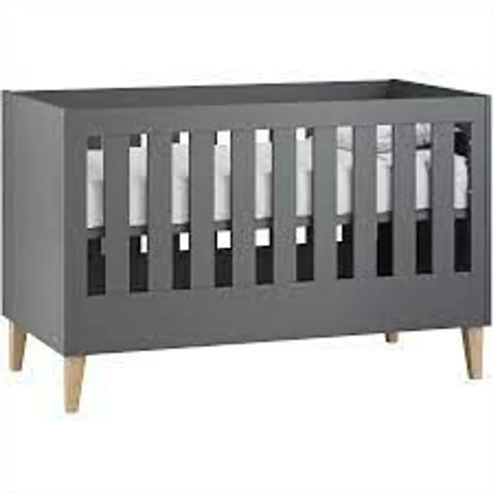 BOXED SALUZZO GRAPHITE COT BED - 3 BOXES