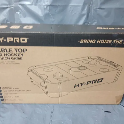 BOXED HY-PRO TABLE TOP AIR HOCKEY 20 INCH GAME