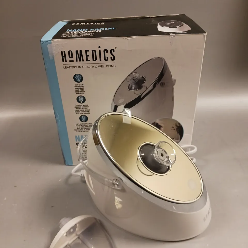 BOXED HOMEDICS NANO FACIAL STEAMER 