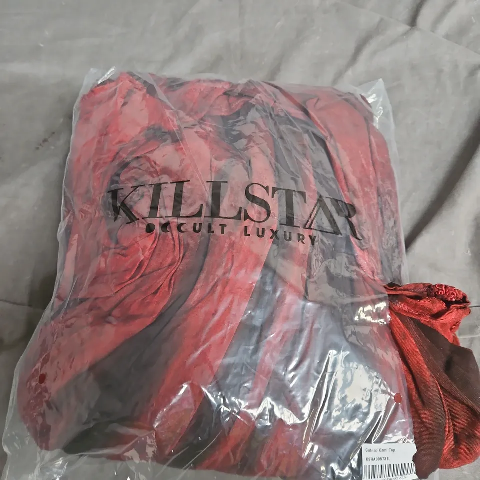 KILLSTAR CATNAP CAMI TOP – RED - SIZE UNSPECIFIED 