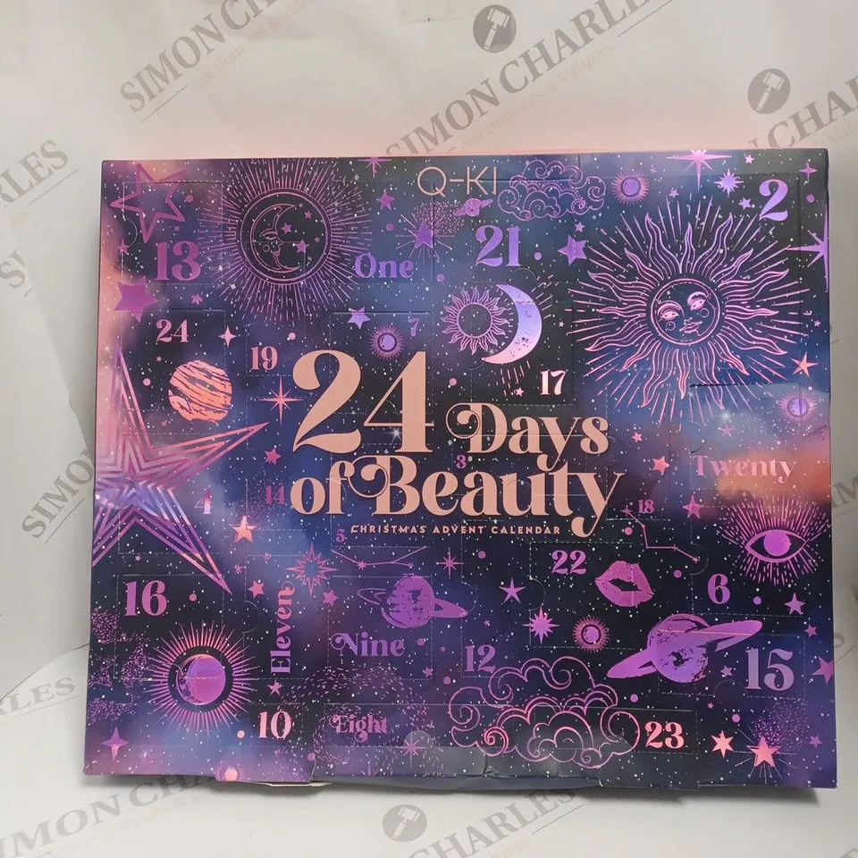 BOXED Q-KI 24 DAYS OF BEAUTY ADVENT CALENDAR  RRP £19.99