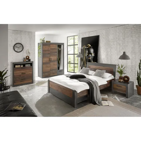 BOXED 4 PIECE BEDROOM SET HEIEOR (11 BOXES)