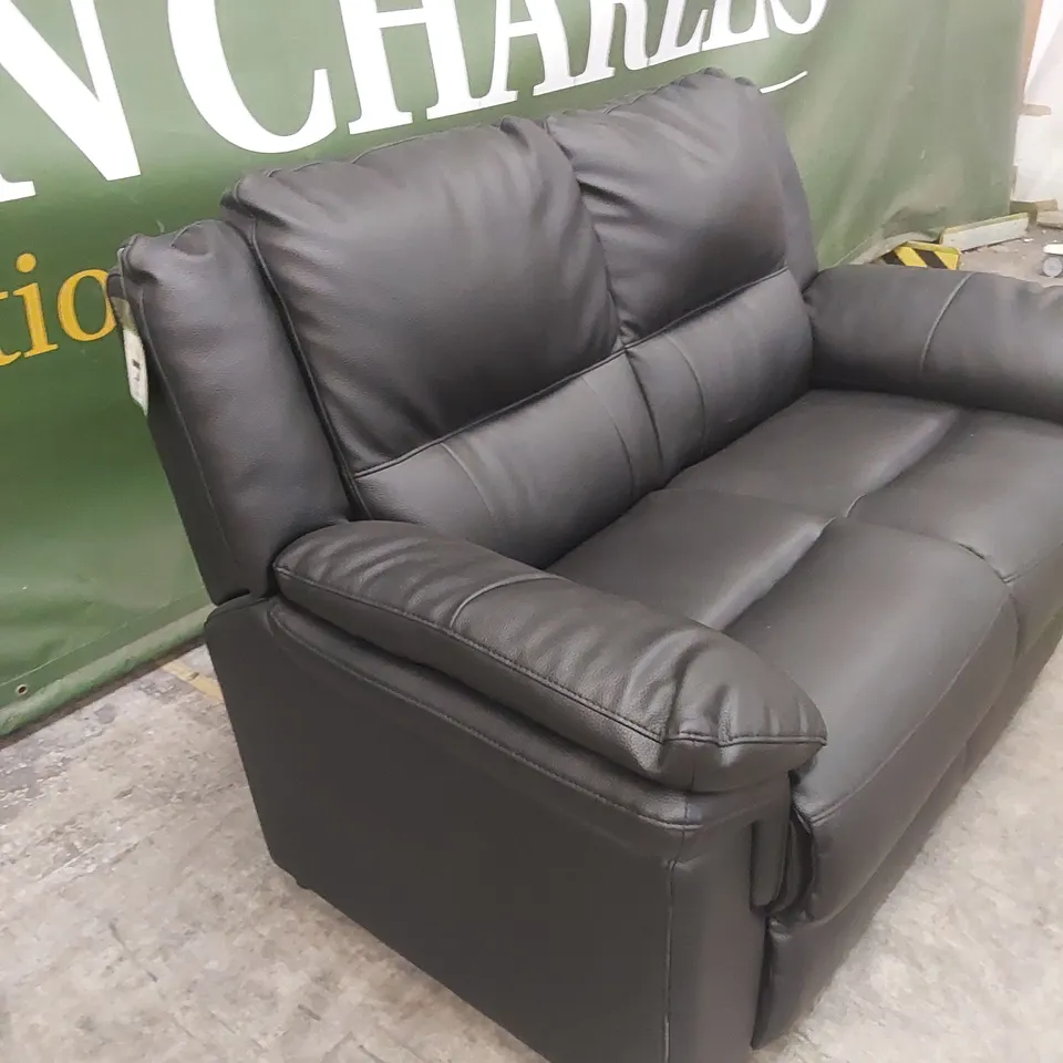 ALBION LUXURY FAUX LEATHER HIGH BACK 2 SEATER SOFA  RRP £519