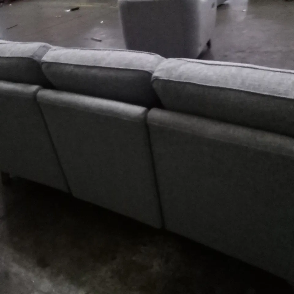 DESIGNER G PLAN MADE GREY FABRIC ELECTRIC RECLINING 3 SEATER SOFA