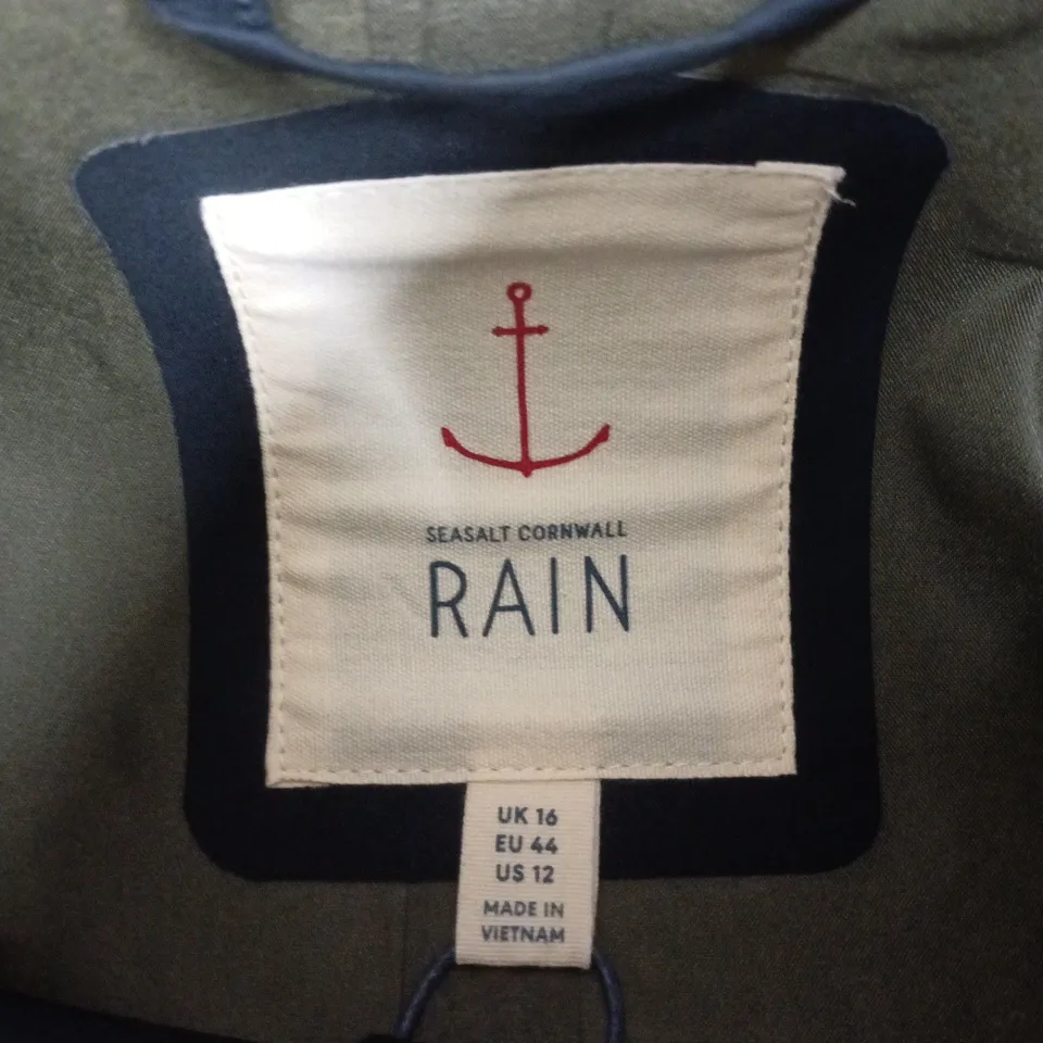 SEASALT CORNWALL RAIN JACKET – NAVY, UK 16 (EU 44, US 12)