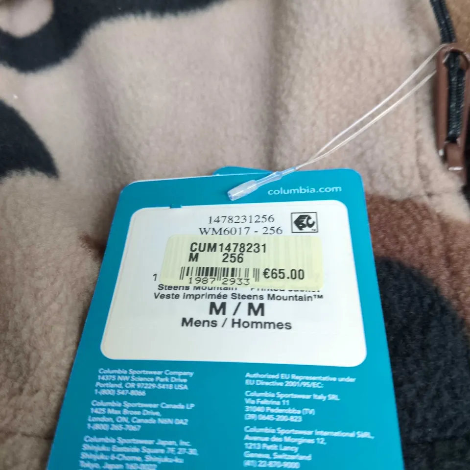 COLUMBIA STEENS MOUNTAIN CAMOUFLAGE FLEECE JACKET, MEN'S, UK M