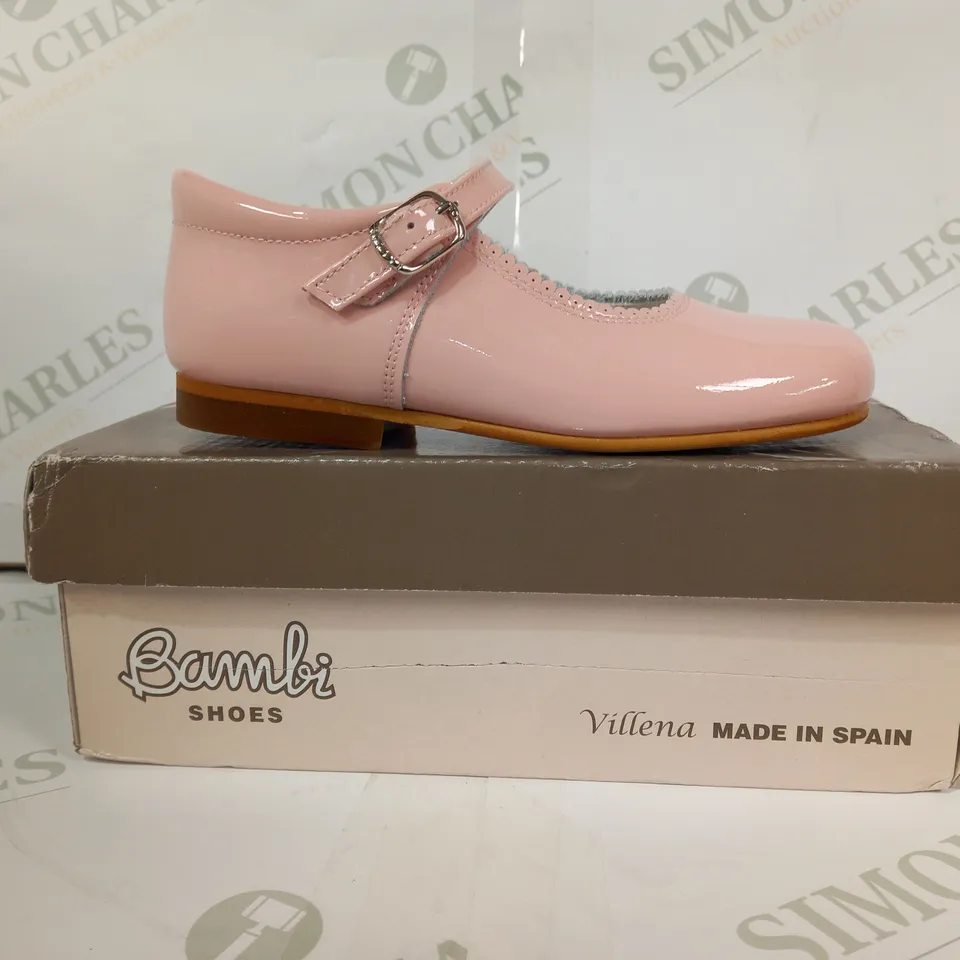 BOXED PAIR OF BAMBI CHAROL ROSE SHOES IN PINK EU SIZE 27