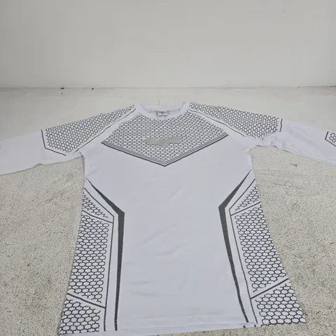 YOUNG LA BATMAN PRINT LONG-SLEEVE T-SHIRT β WHITE, UK SMALL (US S)