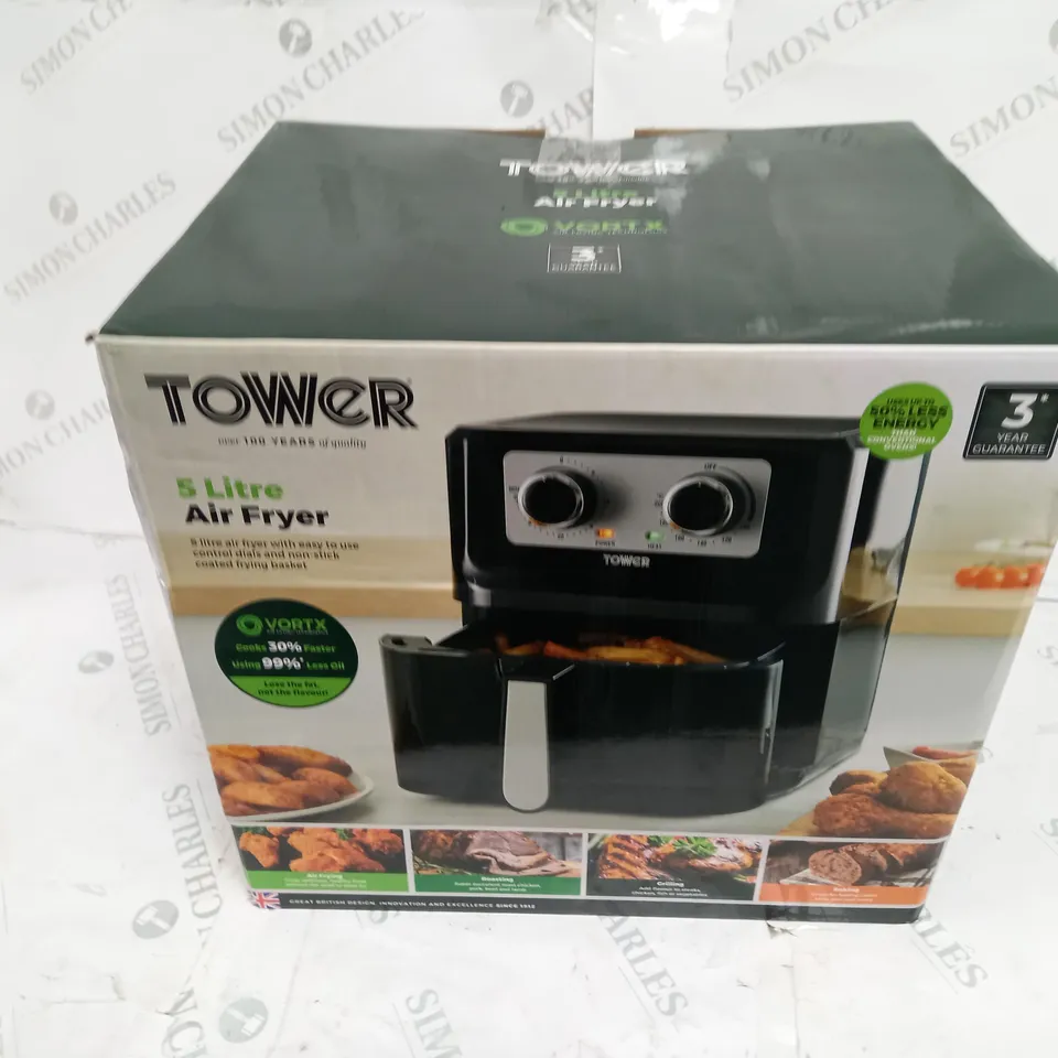 BOXED TOWER VORTEX 5L AIR FRYER 