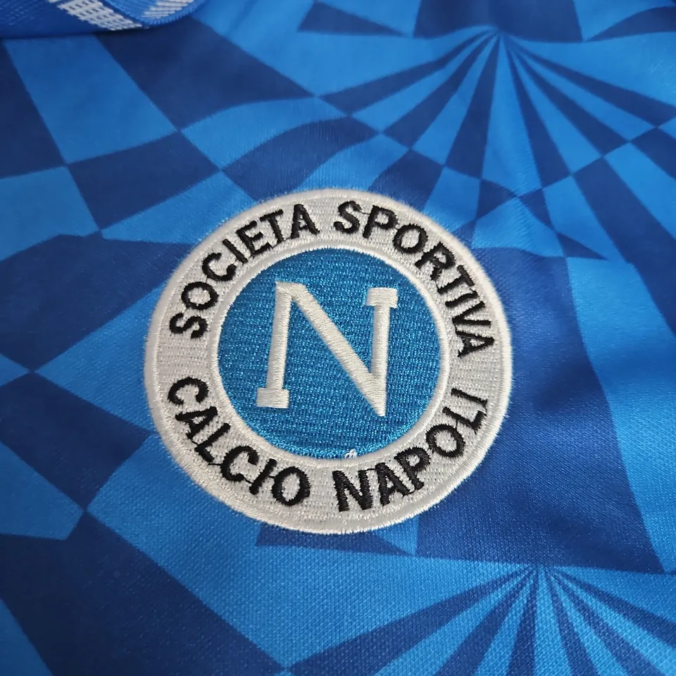 RETRO NAPOLI FOOTBALL SHIRT - UMBRO - 2XL