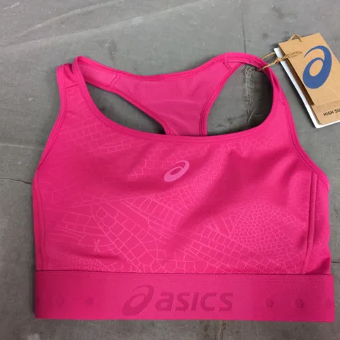 ASICS GAME COMPRESSION BRA IN BRIGHT ROSE - XS
