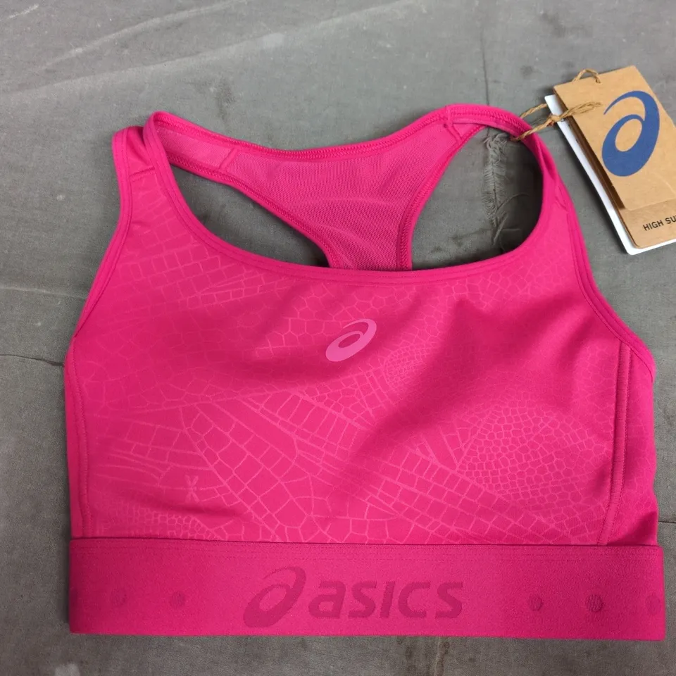 ASICS GAME COMPRESSION BRA IN BRIGHT ROSE - XS