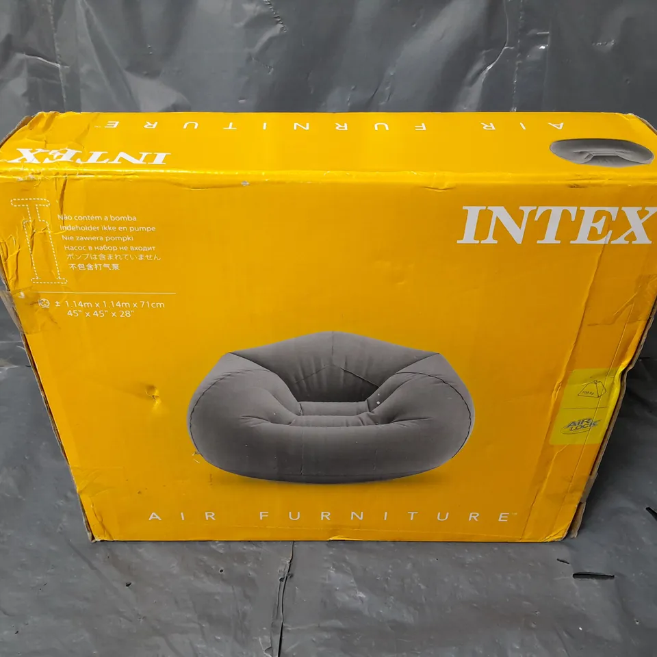 BOXED INTEX AIR FURNITURE BEANLESS BAG CHAIR