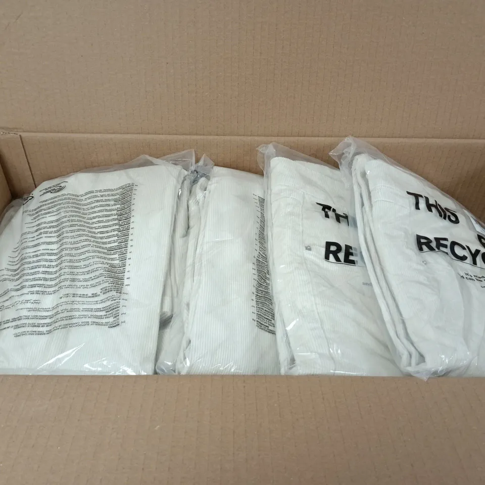 BOX OF APPROXIMATELY 10 ASSORTED LOW RISE STRAIGHT CORD PANTS IN VARIOUS SIZES