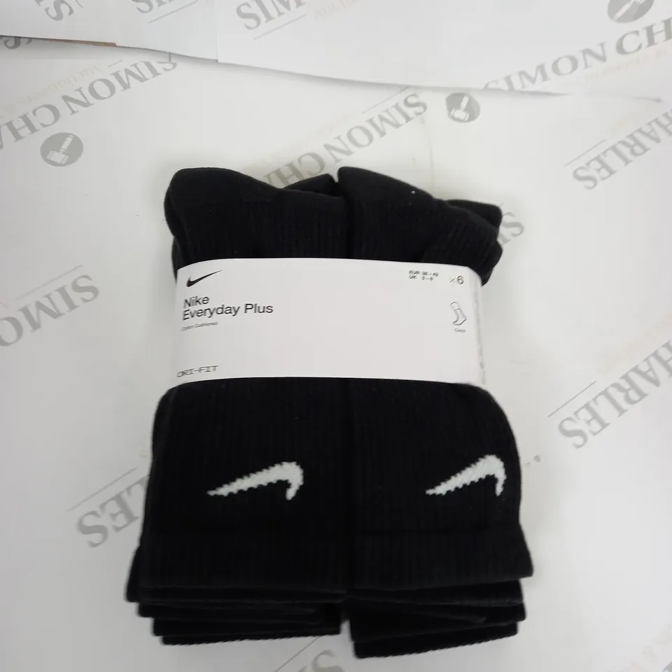 NIKE EVERYDAY PLUS DRI-FIT SOCKS X6 SIZE 5-8